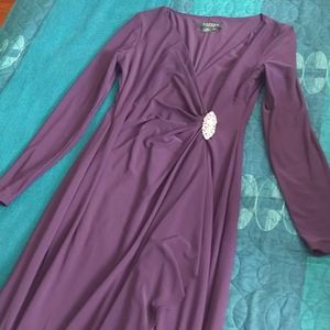 Ralph Lauren Purple Evening Dress Sz 2P
